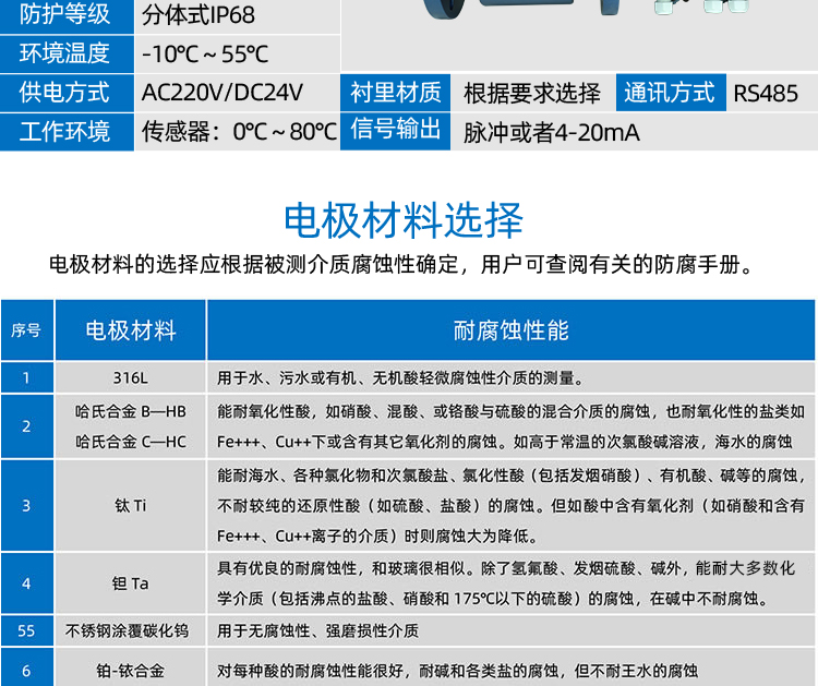 DN400分體型電磁流量計(jì)